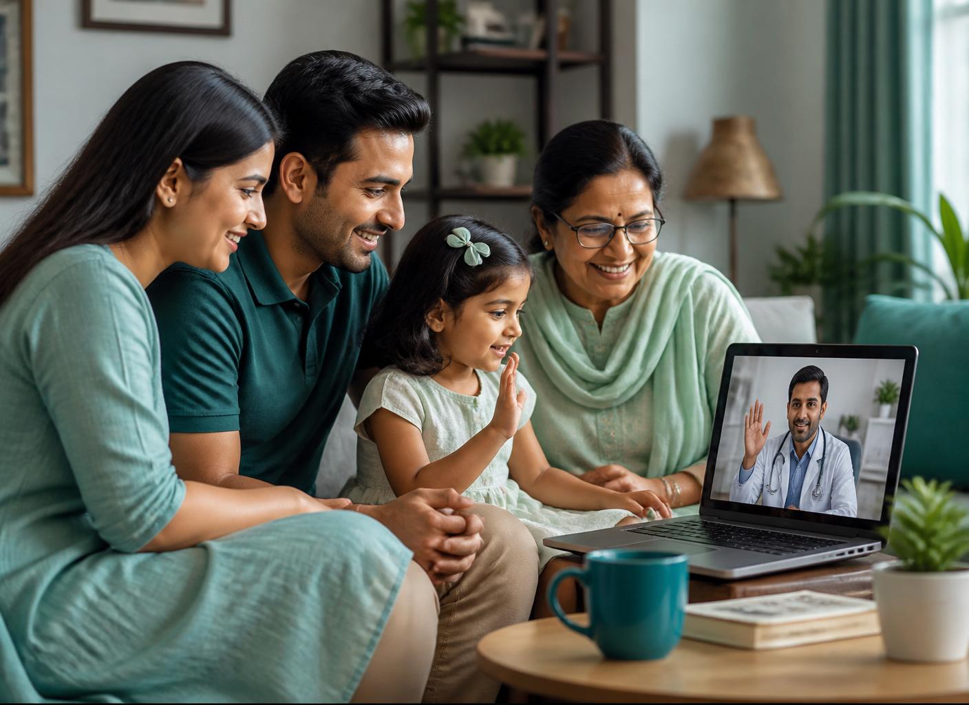 Doctor with patient in an in-person clinic consultation
